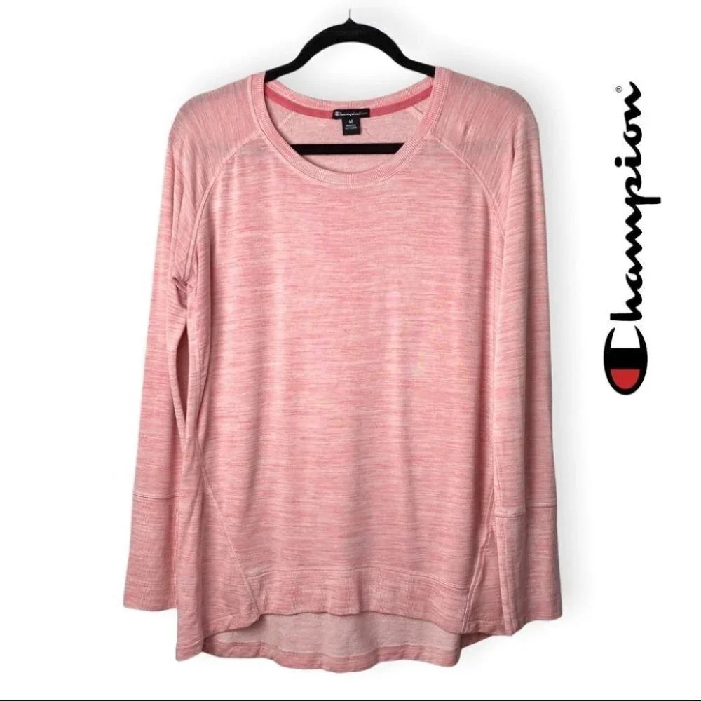 Champion elite Pink Long Sleeve Soft  Crewneck Sweater